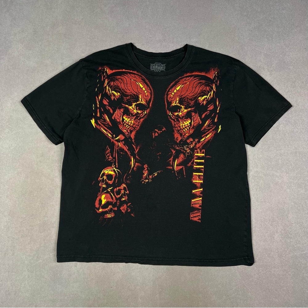 Y2K Black Graphic Skull T-Shirt